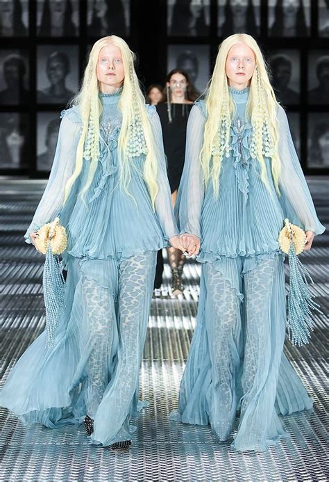 elle mcbroom twinning in gucci|gucci twins show.